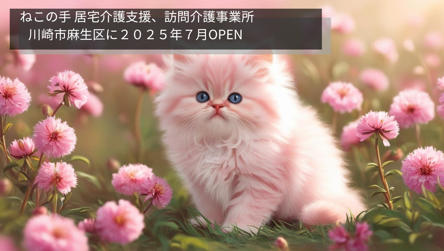 「あなたのそばに、やさしいねこの手」 川崎市麻生区の居宅介護支援、訪問介護事業所 ― ねこの手 2025年7月OPEN ―